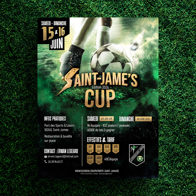 affiche pour le tournoi Saint-James's Cup